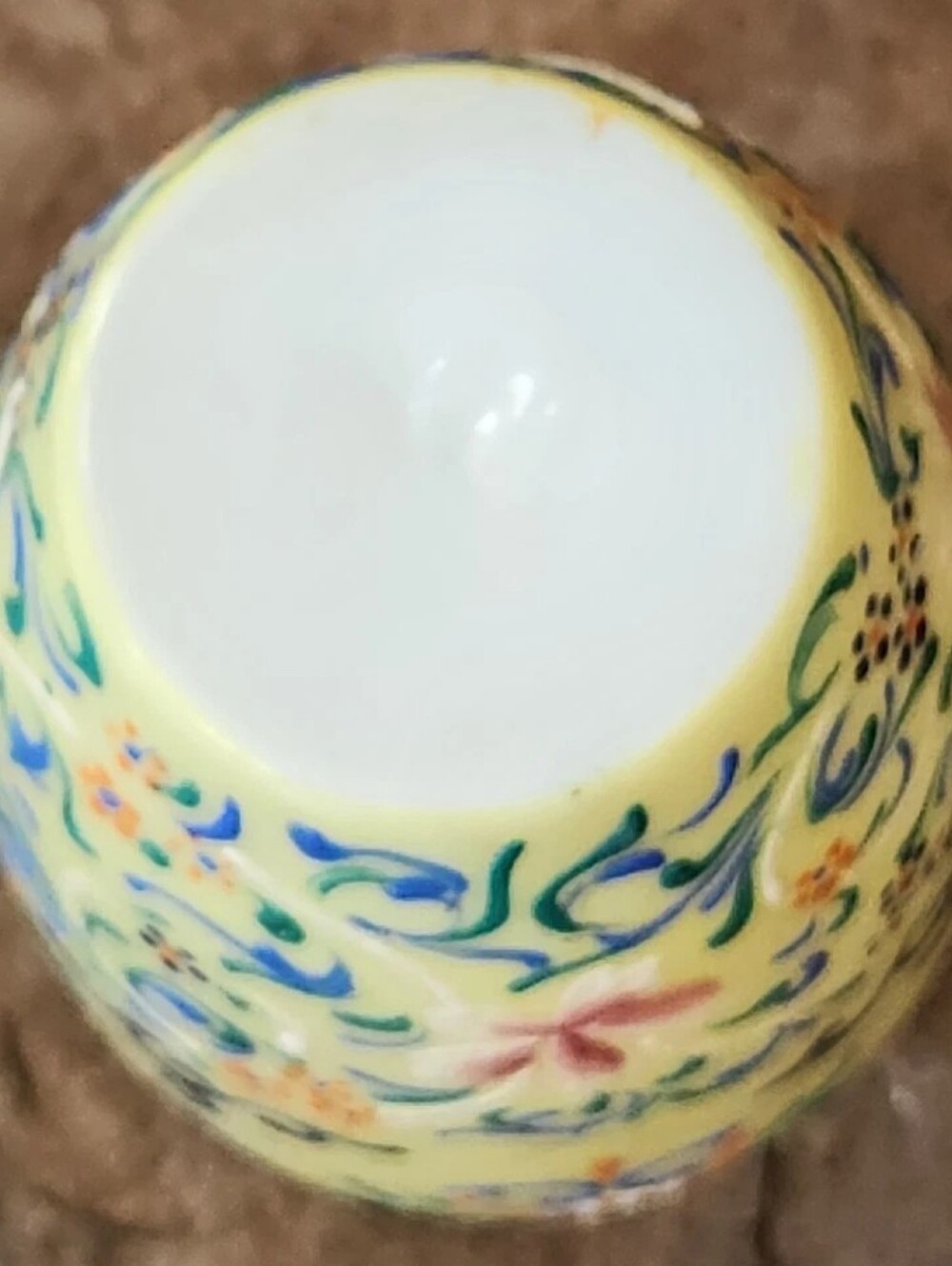 Antique 1800's Thomas Webb 6" Vase Moroccan Tapestry Hand Painted Opaline Glass - Picture 8 of 16